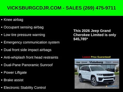 2026 Jeep Grand Cherokee GRAND CHEROKEE LIMITED 4X4