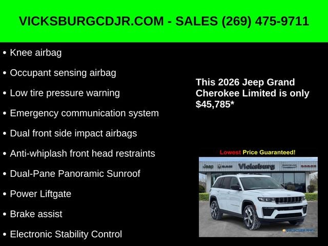 2026 Jeep Grand Cherokee GRAND CHEROKEE LIMITED 4X4