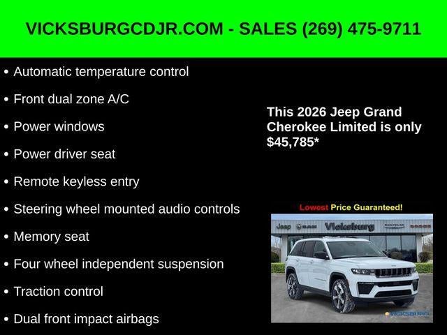 2026 Jeep Grand Cherokee GRAND CHEROKEE LIMITED 4X4