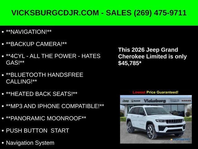 2026 Jeep Grand Cherokee GRAND CHEROKEE LIMITED 4X4