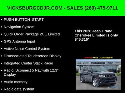 2026 Jeep Grand Cherokee GRAND CHEROKEE LIMITED 4X4