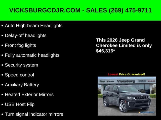 2026 Jeep Grand Cherokee GRAND CHEROKEE LIMITED 4X4