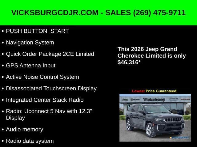 2026 Jeep Grand Cherokee GRAND CHEROKEE LIMITED 4X4