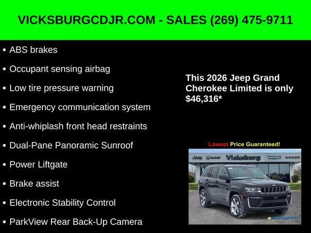2026 Jeep Grand Cherokee GRAND CHEROKEE LIMITED 4X4