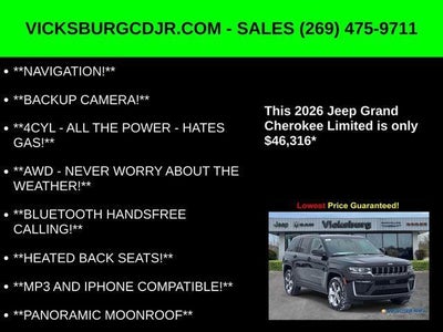 2026 Jeep Grand Cherokee GRAND CHEROKEE LIMITED 4X4