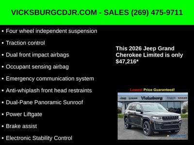 2026 Jeep Grand Cherokee GRAND CHEROKEE LIMITED 4X4