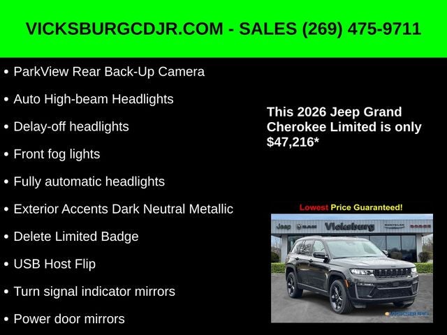 2026 Jeep Grand Cherokee GRAND CHEROKEE LIMITED 4X4