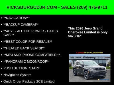 2026 Jeep Grand Cherokee GRAND CHEROKEE LIMITED 4X4