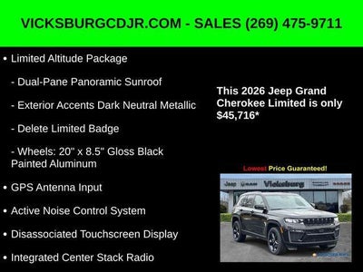 2026 Jeep Grand Cherokee GRAND CHEROKEE LIMITED 4X4