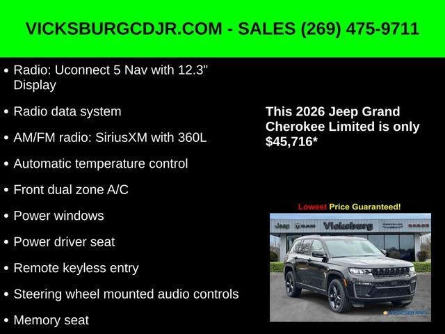 2026 Jeep Grand Cherokee GRAND CHEROKEE LIMITED 4X4