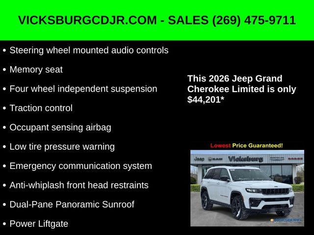 2026 Jeep Grand Cherokee GRAND CHEROKEE LIMITED 4X4
