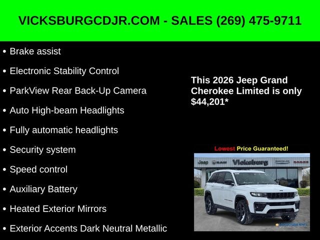 2026 Jeep Grand Cherokee GRAND CHEROKEE LIMITED 4X4