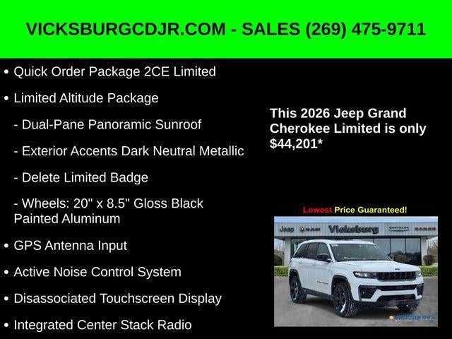 2026 Jeep Grand Cherokee GRAND CHEROKEE LIMITED 4X4