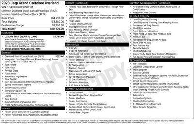 2023 Jeep Grand Cherokee Overland 4x4
