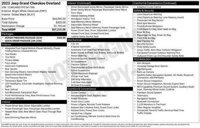 2023 Jeep Grand Cherokee Overland 4x4
