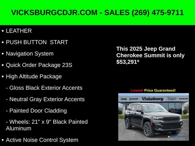 2025 Jeep Grand Cherokee GRAND CHEROKEE SUMMIT 4X4
