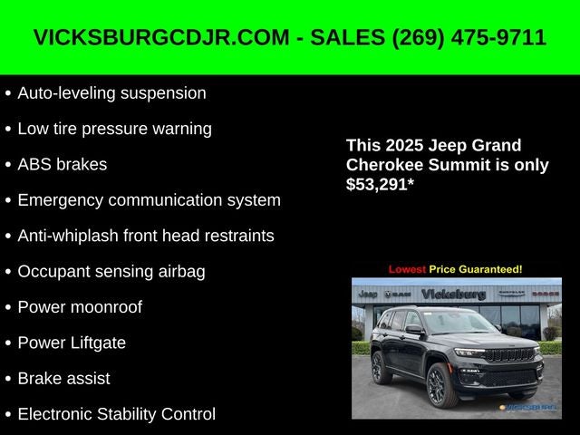2025 Jeep Grand Cherokee GRAND CHEROKEE SUMMIT 4X4