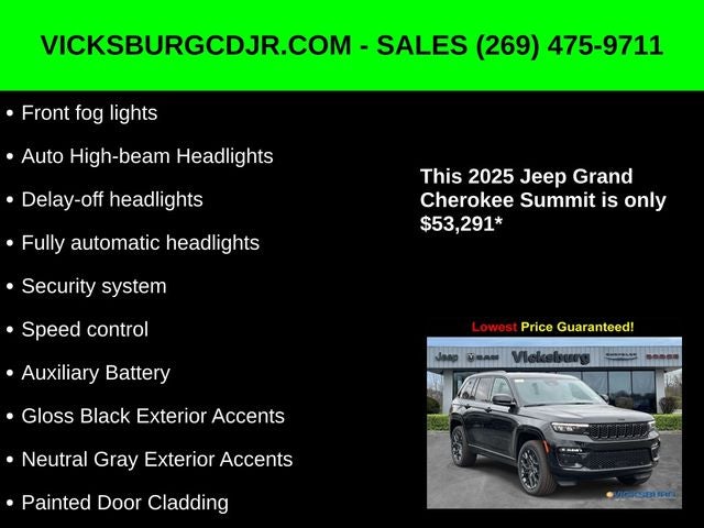 2025 Jeep Grand Cherokee GRAND CHEROKEE SUMMIT 4X4