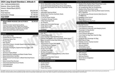 2024 Jeep Grand Cherokee L Altitude X 4x4