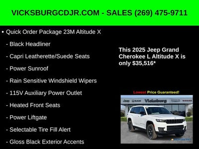 2025 Jeep Grand Cherokee GRAND CHEROKEE L ALTITUDE X 4X4
