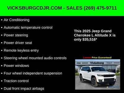 2025 Jeep Grand Cherokee GRAND CHEROKEE L ALTITUDE X 4X4