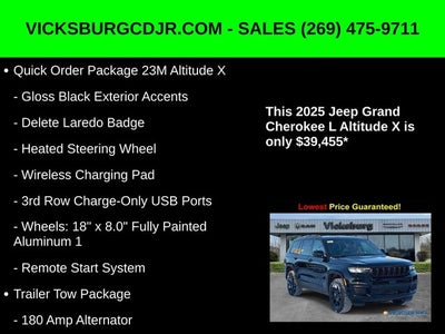 2025 Jeep Grand Cherokee GRAND CHEROKEE L ALTITUDE X 4X4