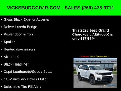 2025 Jeep Grand Cherokee GRAND CHEROKEE L ALTITUDE X 4X4