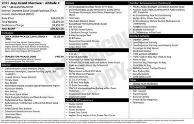 2025 Jeep Grand Cherokee L Altitude X 4x4