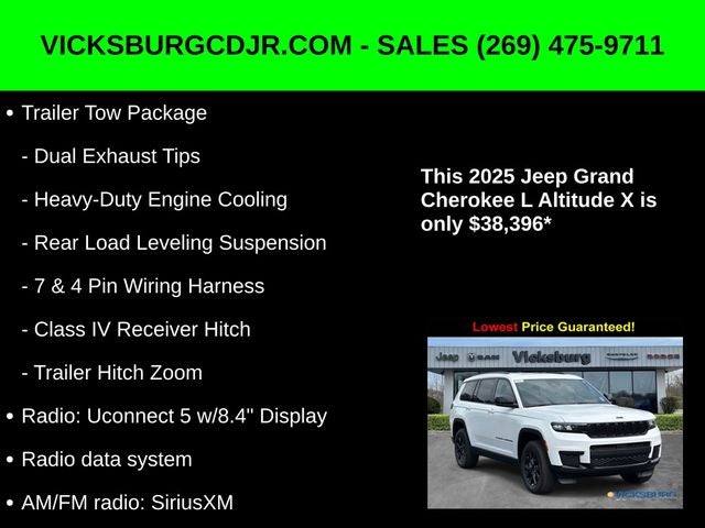 2025 Jeep Grand Cherokee GRAND CHEROKEE L ALTITUDE X 4X4
