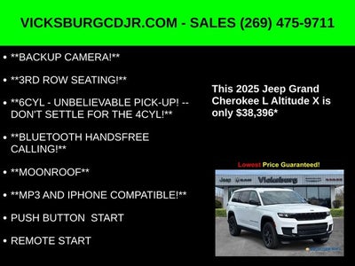 2025 Jeep Grand Cherokee GRAND CHEROKEE L ALTITUDE X 4X4