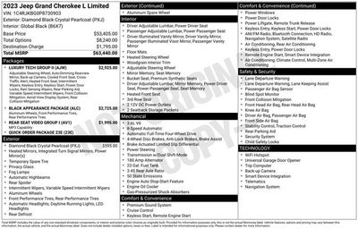2023 Jeep Grand Cherokee L Limited 4x4