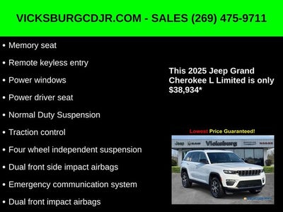 2025 Jeep Grand Cherokee GRAND CHEROKEE L LIMITED 4X4