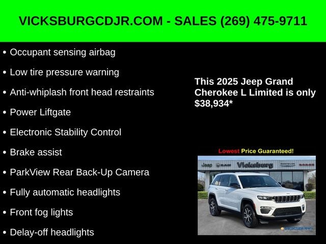 2025 Jeep Grand Cherokee GRAND CHEROKEE L LIMITED 4X4