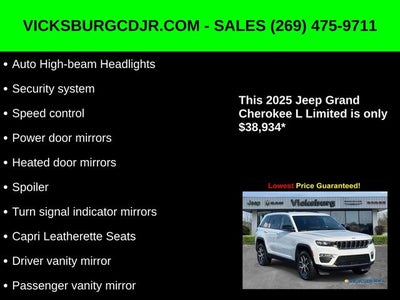2025 Jeep Grand Cherokee GRAND CHEROKEE L LIMITED 4X4