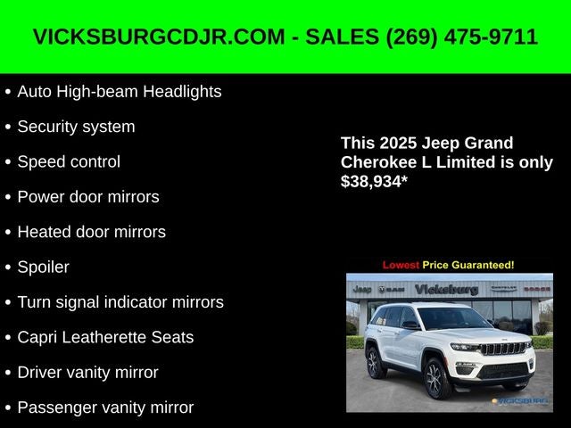 2025 Jeep Grand Cherokee GRAND CHEROKEE L LIMITED 4X4