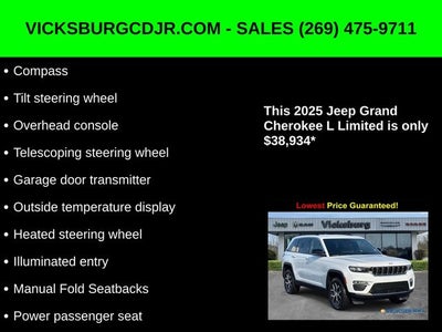 2025 Jeep Grand Cherokee GRAND CHEROKEE L LIMITED 4X4