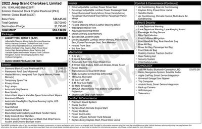 2022 Jeep Grand Cherokee L Limited 4x4