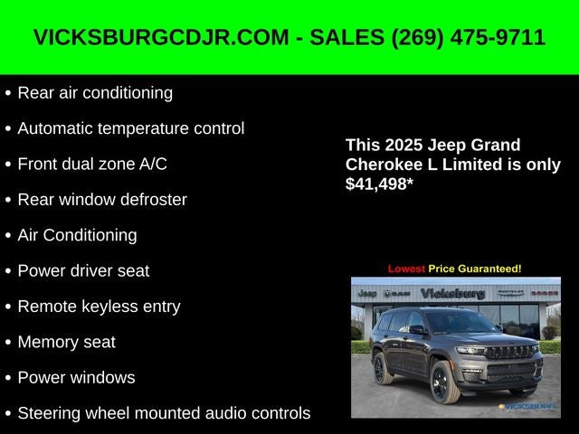 2025 Jeep Grand Cherokee GRAND CHEROKEE L LIMITED 4X4