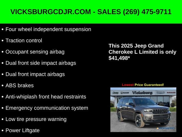 2025 Jeep Grand Cherokee GRAND CHEROKEE L LIMITED 4X4