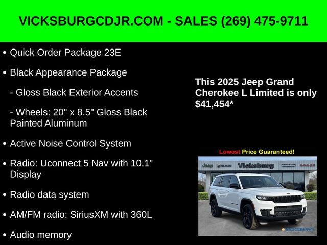 2025 Jeep Grand Cherokee GRAND CHEROKEE L LIMITED 4X4