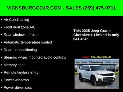 2025 Jeep Grand Cherokee GRAND CHEROKEE L LIMITED 4X4