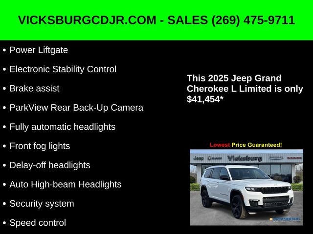 2025 Jeep Grand Cherokee GRAND CHEROKEE L LIMITED 4X4