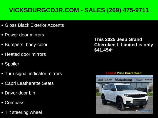 2025 Jeep Grand Cherokee GRAND CHEROKEE L LIMITED 4X4
