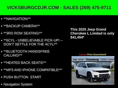 2025 Jeep Grand Cherokee GRAND CHEROKEE L LIMITED 4X4