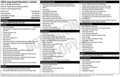 2023 Jeep Grand Cherokee L Limited 4x4