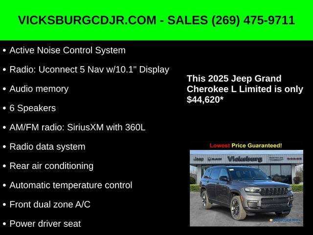 2025 Jeep Grand Cherokee GRAND CHEROKEE L LIMITED 4X4