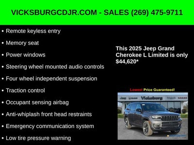 2025 Jeep Grand Cherokee GRAND CHEROKEE L LIMITED 4X4