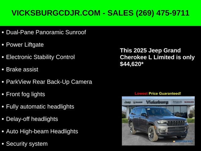 2025 Jeep Grand Cherokee GRAND CHEROKEE L LIMITED 4X4