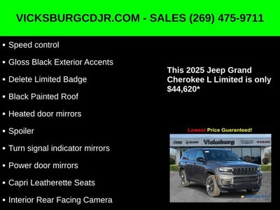 2025 Jeep Grand Cherokee GRAND CHEROKEE L LIMITED 4X4