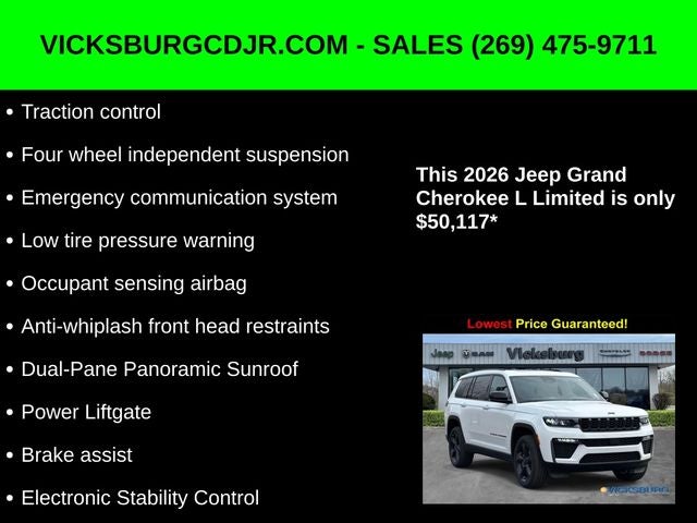 2026 Jeep Grand Cherokee GRAND CHEROKEE L LIMITED 4X4